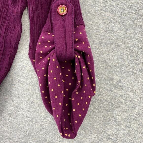 Matilda Jane Dress Womens Medium Burgundy Paint by Numbers Tawny Drop Waist Mini - Picture 10 of 16